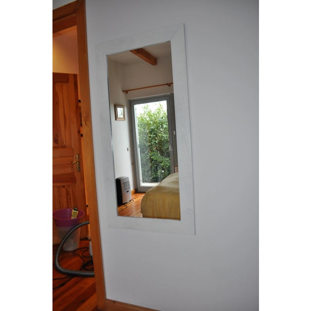 White Painted Mirror, 1980s For Sale - Image 4 of 10