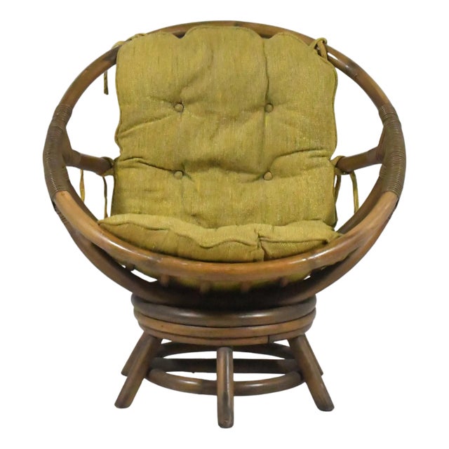 Clarke Casual Rattan Lounge Chair For Sale