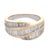 Contemporary Vintage 2.10 Carat Diamond 14k Yellow Gold Band, Size 4.75 For Sale - Image 3 of 7
