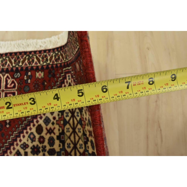 Textile Abadeh Rug 2’3” X 3’5” Ivory Wool Vintage Tribal Hand-Knotted Carpet For Sale - Image 7 of 9