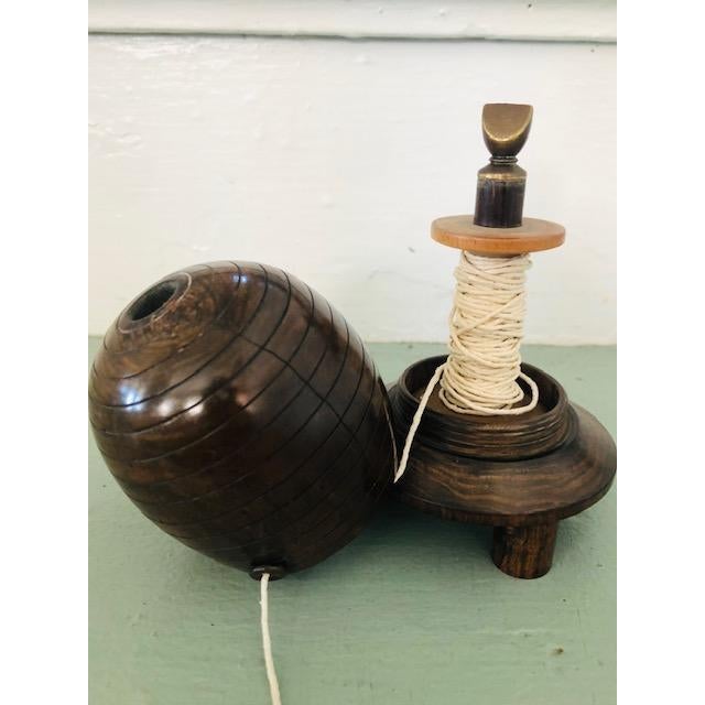Antique "Beehive" Treen String Holder - Museum /Private Collector Quality For Sale - Image 9 of 10
