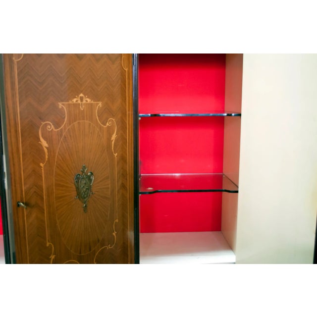 Brown Walnut & Cottonwood Bar Cabinet from Malberti Leopoldo, 1950s For Sale - Image 8 of 10