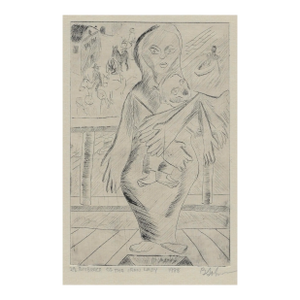 Embrace of the Iron Lady Surrealist Etching