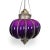 Vintage Purple Glass Pumpkin Pendant Light For Sale - Image 4 of 6