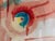 Red 1970s Fantastic Abstract Watercolor by French Artist, Marie Luare-Ilie For Sale - Image 8 of 11