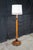 Antique Art Deco Swedish Grace Period Ebonized Burl Wood Floor Lamp 69" For Sale - Image 4 of 17
