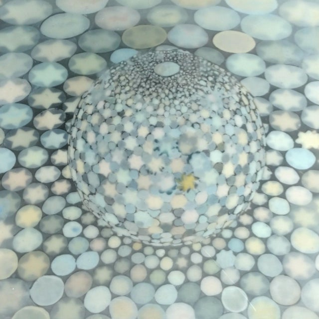 Richard Purdy, Inverted Field, Encaustic and Digital Print on Plywood, 1998 For Sale - Image 4 of 4