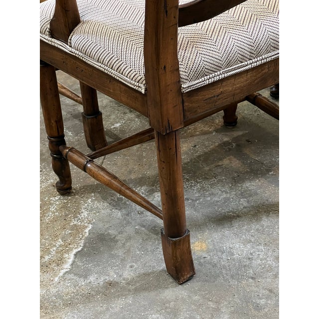 C. 1980 Guy Chaddock English Ladderback Chairs Set of 6 For Sale - Image 9 of 12