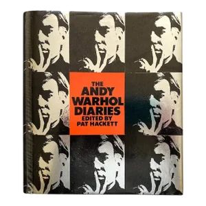 " the Andy Warhol Diaries " Vintage 1989 First Edition Hardcover Pop Art Memoirs Book