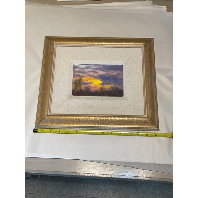 Jerry McWilliams Oil Painting of Taos”Spring Sunset 1992, Framed For Sale - Image 9 of 10