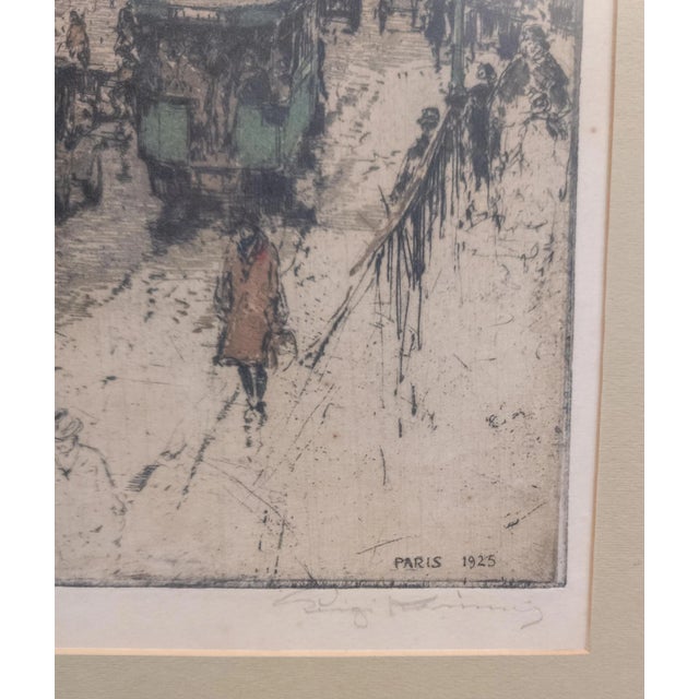 Early 20th Century Etching and Aquatint of St Denis Paris by Luigi Kasimir For Sale - Image 10 of 12