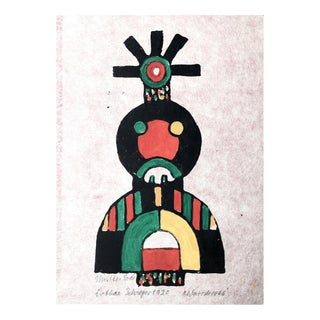 Lothar Schreyer, Mutter Erde, 1920, Woodcut For Sale