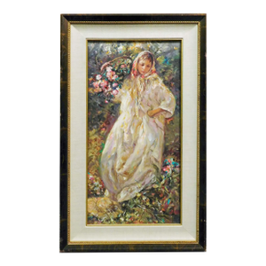 Royo "Fall" From the Four Seasons Suite Signed &Numbered Art Board Flower Framed