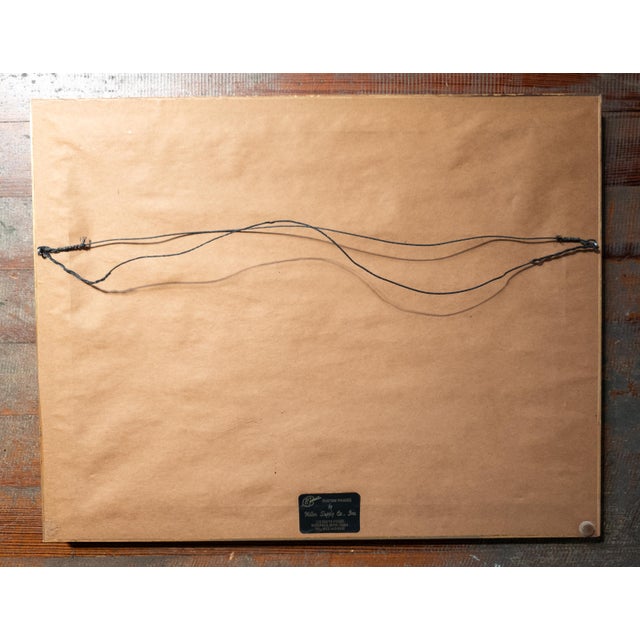 Purple Early 20th Century American Impressionist Landscape Painting With Farmhouse, Unsigned For Sale - Image 8 of 8