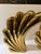 Mid-Century Modern Mid Century Brass Sculptural Vases a Pair For Sale - Image 3 of 5