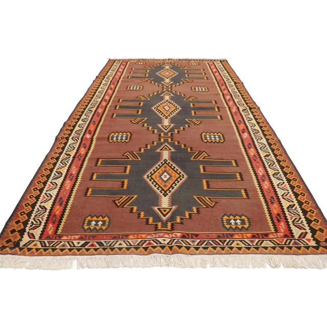 Tribal Vintage Turkish Kilim Rug - 05'06 X 10'00 For Sale - Image 3 of 9