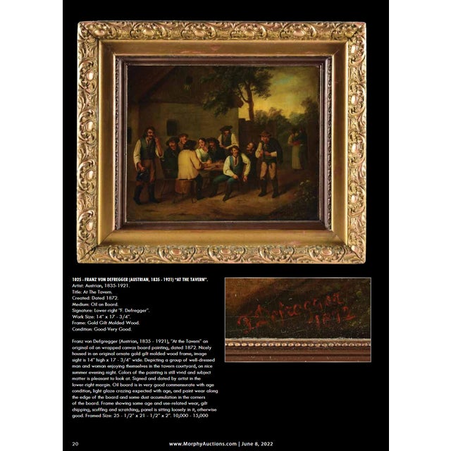 Happy Group by Franz Defregger (Austrian 1835-1921) 19th Century Painting For Sale - Image 10 of 10