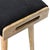 Velvet Upholstered Footstool With Wooden Tray Frame For Sale In Philadelphia - Image 6 of 8