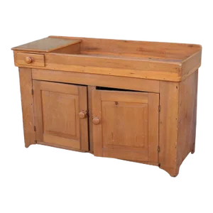 19thc New England Pine Dry Sink