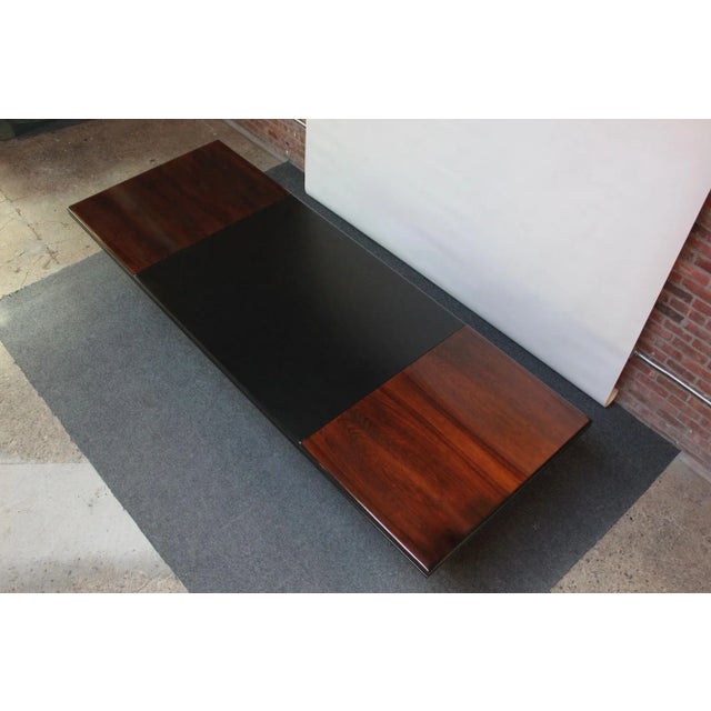 Stunning, large conference table/executive desk designed by Hans Von Klier for Skipper (ca. 1970, Italy). Composed of a...