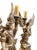 Pair of 18th Century Italian Carved and Polychrome Angel Candlesticks Pair of Baroque style winged angel candle sticks....