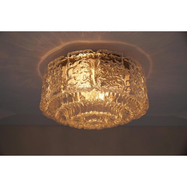 Large Bubble Tiered Glass Wall Lamp / Flush Mount by Limburg, Germany, 1960s For Sale - Image 6 of 15