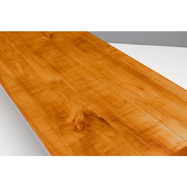 Wood Large Cherrywood Farm Table, 1900 For Sale - Image 7 of 11