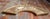 Wood Early 20th Century Gold Fan Shaped Frame With Print For Sale - Image 7 of 11