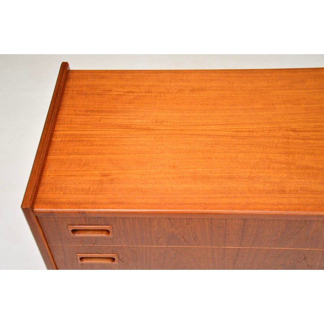 Wood Vintage Danish Teak Chest of Drawers, 1960s For Sale - Image 7 of 11