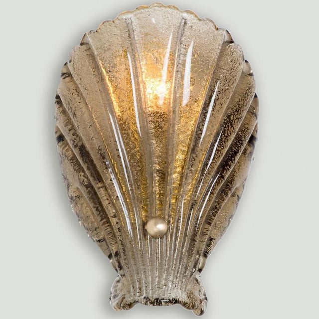 1960s Shell Wall Light in Murano Glass, 1969 For Sale - Image 5 of 15
