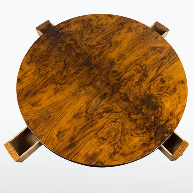 Art Deco Round Game Table, 1930s For Sale - Image 10 of 11