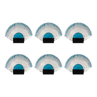 Set of 6 Postmodern Murano Glass Wall Light, Late 20th Century For Sale