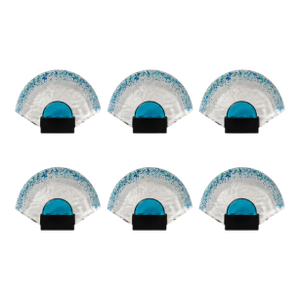 Set of 6 Postmodern Murano Glass Wall Light, Late 20th Century