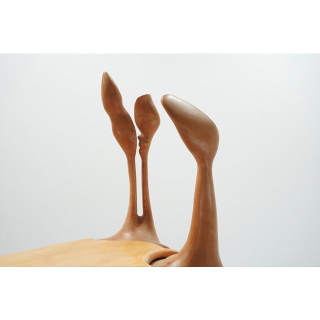 Studio Furniture Wood Bookcase in the style of Wendell Castle, 1970s For Sale - Image 10 of 18