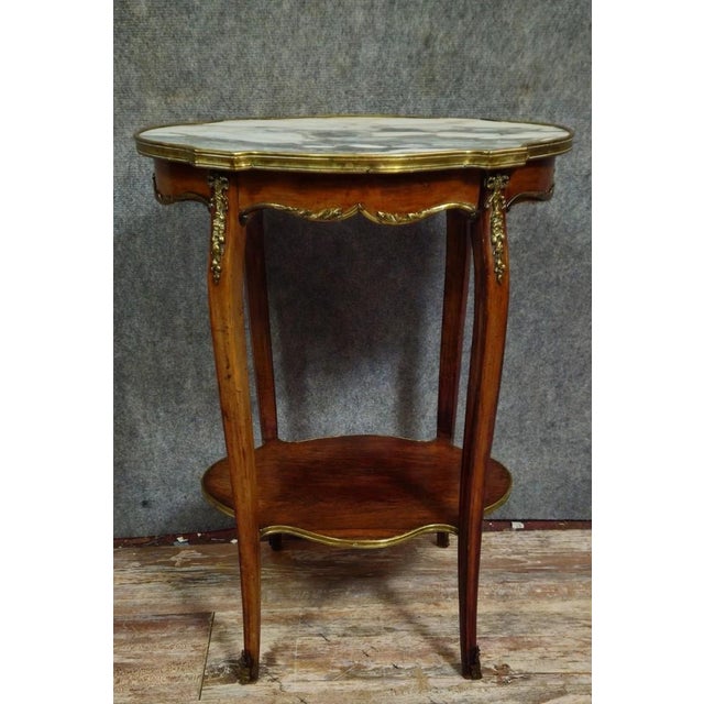 Louis XV Style Ceremonial Pedestal Table in Mahogany For Sale - Image 6 of 7
