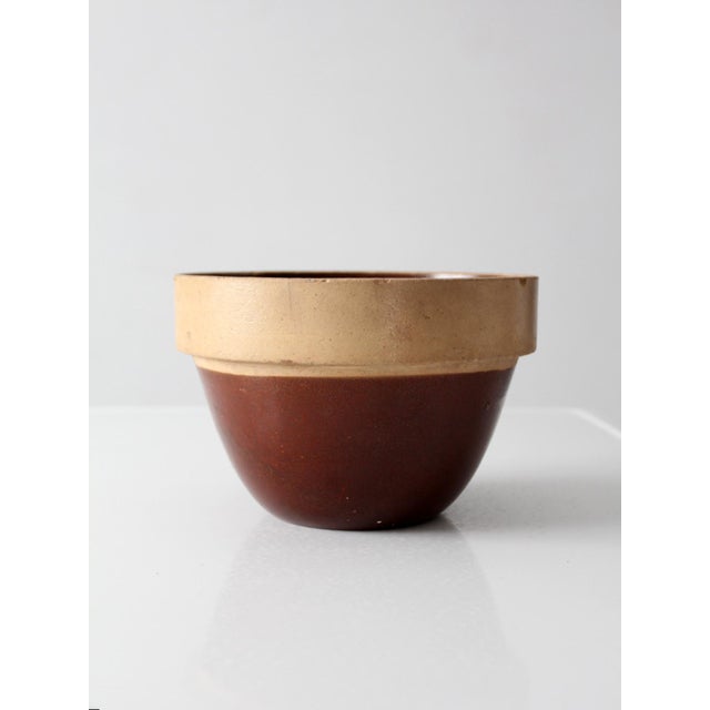 Antique American Stoneware Mixing Bowl For Sale - Image 11 of 11