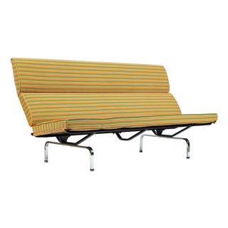 Mid Century Eames Herman Miller Sofa Compact, Alexander Girard Maharam Fabric, 2 Available For Sale