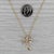 2010s 0.20ctw Diamond PalmTree Pendant Necklace 14k Yellow Gold 20" Cable Chain For Sale - Image 5 of 7