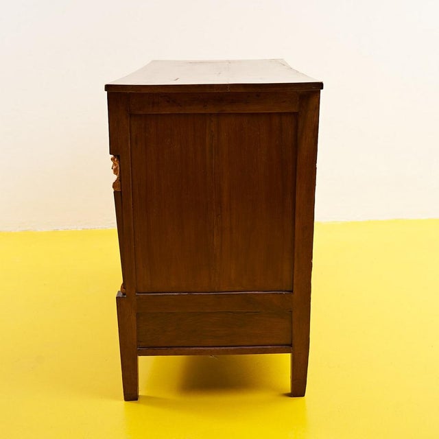 Brown Empire Sideboard with Inlays For Sale - Image 8 of 11