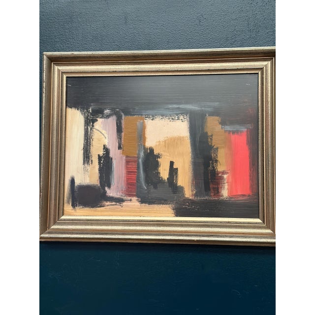 Plastic R. Adiels, Abstract Composition, 1950s, Acrylic, Framed For Sale - Image 7 of 11