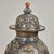1960s Large Vintage Moroccan Earthenware and Metal Lidded Urn For Sale - Image 5 of 13