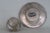 Late 20th Century Religious Karshi Kiddush Non Tarnish Metal Cup and Saucer 3pc Set With Original Box For Sale - Image 9 of 15