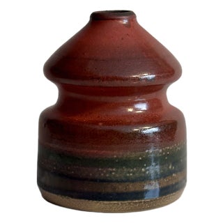 Sculptural Studio Ceramic Art Vase by Jürgen Riecke, Germany, 1960s For Sale
