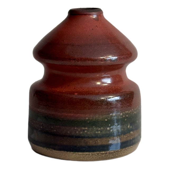 Sculptural Studio Ceramic Art Vase by Jürgen Riecke, Germany, 1960s For Sale