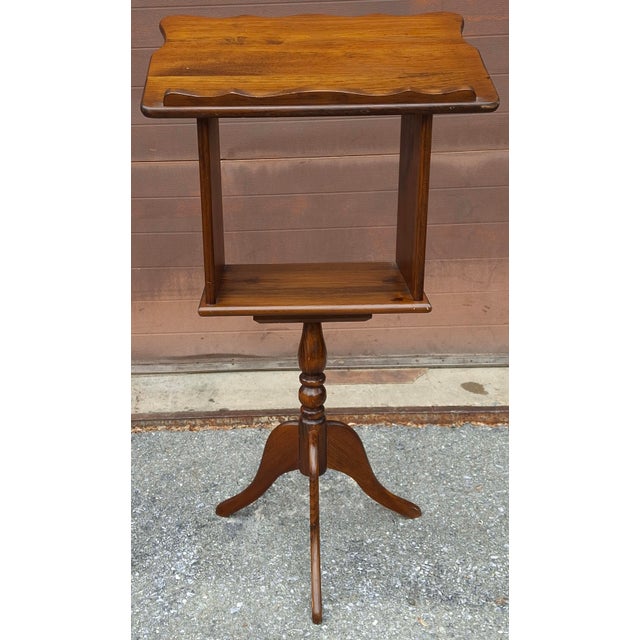 Mid-Century Modern Mid Century Century Style Walnut Lectern, Muisic or Dictionary Stand For Sale - Image 3 of 7