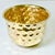 Mid-Century Boho Chic Hollywood Regency Arts & Crafts Medium Textured Round Brass Planter For Sale - Image 4 of 10