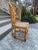 Chinoiserie Late 20th Century Vintage Blonde Chinoiserie Coastal Bamboo Accent Chair For Sale - Image 3 of 9