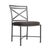 Brown Jordan Venetian Side Chair, Textured Pewter frame with Fusion Charcoal fabric For Sale - Image 12 of 12