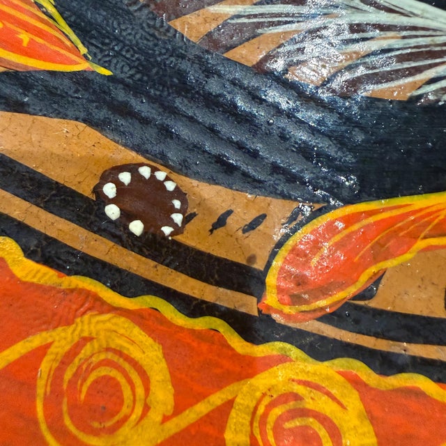 Folk Art Charger Decorative Terracotta Plate From Tonalá Mexico For Sale - Image 16 of 18