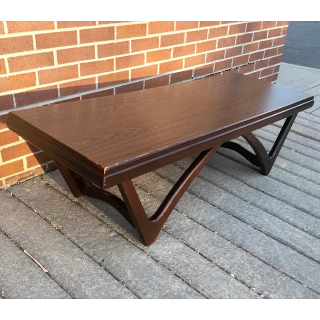 Wood Mid-Century Modern Sculptural Coffee Table / Bench Manner of Adrian Pearsall For Sale - Image 7 of 13